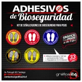 ADHESIVOS DE BIOSEGURIDAD PREVENCION COVID-19