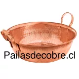 Paila de cobre 5 litros 31cm diametro