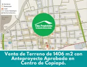 Terreno con Anteproyecto aprobado Centro Copiapó