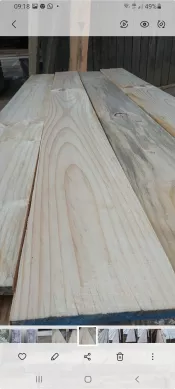 Vigas estructurales de pino y madera diemensionada