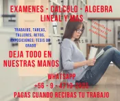 Tutorías de Calculo, Algebra Lineal, Ecuaciones diferenciales
