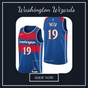Camiseta Washington Wizards Raul Neto NO 19 Ciudad 2021-22 Azul