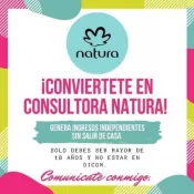 Vende productos Natura por catalogo, horarios flexibles
