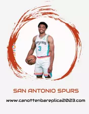 NO 3 Keldon Johnson Camiseta San Antonio Spurs Ciudad Blanco 2021-22