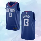 NO 13 Paul George Camiseta Los Angeles Clippers Icon Azul
