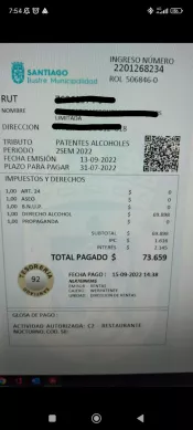 Vende Patente C1 Y C2 Para La Comuna De Santiago