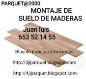 Montaje de suelos de maderas laminados