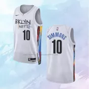 Camiseta Brooklyn Nets Ciudad Blanco 2022-23