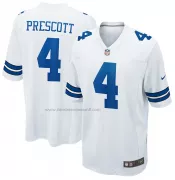 Camiseta NFL Game Dallas Cowboys Dak Prescott Blanco