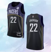 NO 22 Isaiah Jackson Camiseta Indiana Pacers Ciudad Azul 2022-23