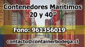 Container Maritimos Valparaiso, Container Bodega, Santiago