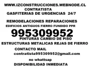 gasfiterias de urgencia y remodelacion en general rejas de fierro 24/7
