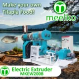 Meelko Extrusora para pellets flotantes para peces 1800-2000kg/h 132kW - MKED200B