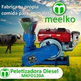 Maquina Meelko para pellets con madera 120 mm eléctrica 40-60 kg hora- MKFD120B