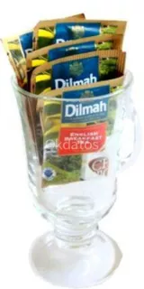 Tazón de  vidrio con Té  Dilmah  COD:*CORVID001