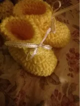 Zapatitos...botines lana suave bebes...en crochet