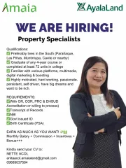 HIRING NOW! PROPERTY SPECIALIST
