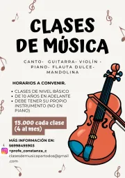 CLASES DE MÚSICA (DIFERENTES INSTRUMENTOS MUSICALES)