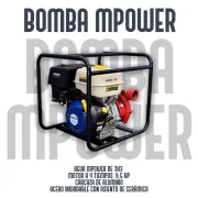 Motobomba Tragasólidos  Mca: Mpower  Modelo: BAT3X3  Motor: 168F