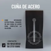 CUÑA DE ACERO PARA CONSTRUCCIÓN