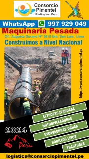 Obras de Saneamiento en Perú – Ejecución de Obras 2024 Maquinaria Pesada