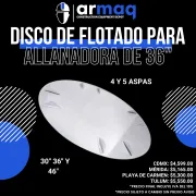 DISCO DE FLOTADO PARA ALLANADORA DE 36 PULGADAS