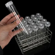 Tubos para cultivo in vitro de plantas, tubos de borosilicato, tubos de vidrio con tapa