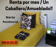 DEPARTAMENTO Amueblado /Norte. PARA UN CABALLERO !!!!! /Garaje/ Internet. Incluye servicios.