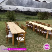 Alquiler de comedores en madera para eventos