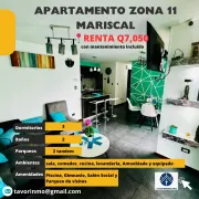 Apartamento en renta zona 11 Mariscal