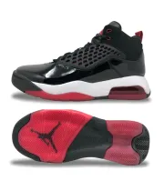 $75. Jordan Maxin 200 zapatillas de baloncesto Negra/Gym Roja-Blanca