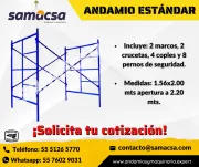 ANDAMIO TUBULAR DE MEDIDA ESTANDAR