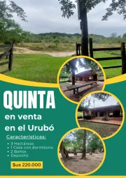 Hermosa Quinta en Venta en el Urubó