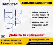 ANDAMIO TUBULAR MEDIDA BANQUETERO