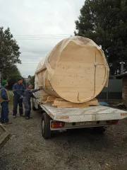 Tinas de Madera y Saunas. Calefactores a leña y gas. Accesorios