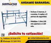 ANDAMIO TUBULAR DE MEDIDA BARANDAL