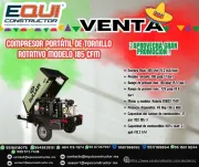 Compresor portátil de tornillo rotativo modelo 185 cfm Hidalgo