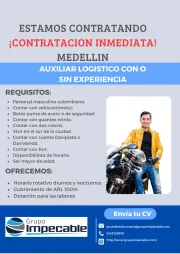 Auxiliar Logistico con moto