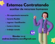 AUXILIAR DE RECURSOS HUMANOS SIN EXPERIENCIA