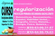 Regularización: Bachillerato, Secundaria, Primaria,...