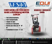 Venta de Cortadora de concreto marca Hypermaq motor Loncin