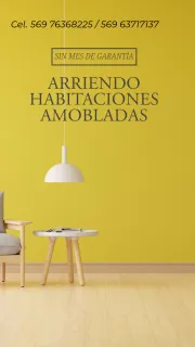 Pieza amoblada (Disponible) - Plan Valparaíso