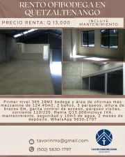 Bodega en Xela Quetzaltenango de 486m2 en renta