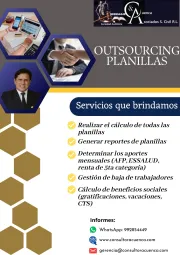 BRINDO OUTSOURCING DE PLANILLAS