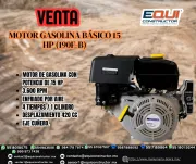 Venta de Motor a gasolina básico 15 HP (190F-B)