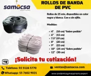 BANDA DE PVC CON O SIN OJILLO - SAMACSA