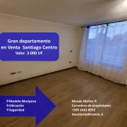 Vendo Excelente Dpto. Santiago Centro