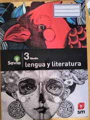 Vendo libro Lenguaje 3ro Medio, “Proyecto Savia”, Editorial SM.