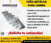CUÑA METÁLICA PARA CIMBRA