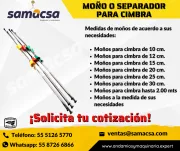 Moño o separador para Cimbra con rondana de neopreno